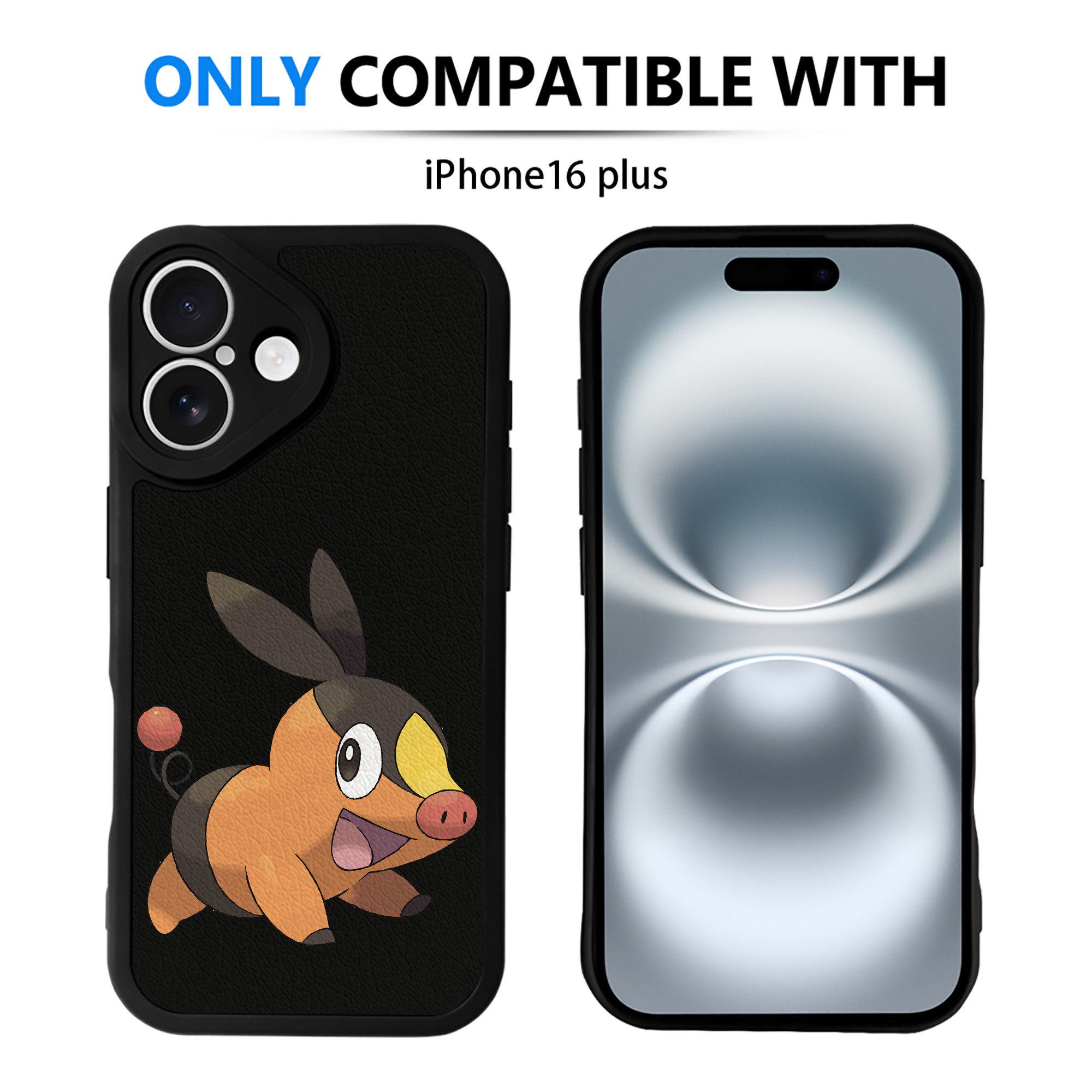 （画像用） ポケットモンスター Pokémon 【iPhone 16シリーズ対応】シリコンスマホケース（レザー調） 材質：シリコン